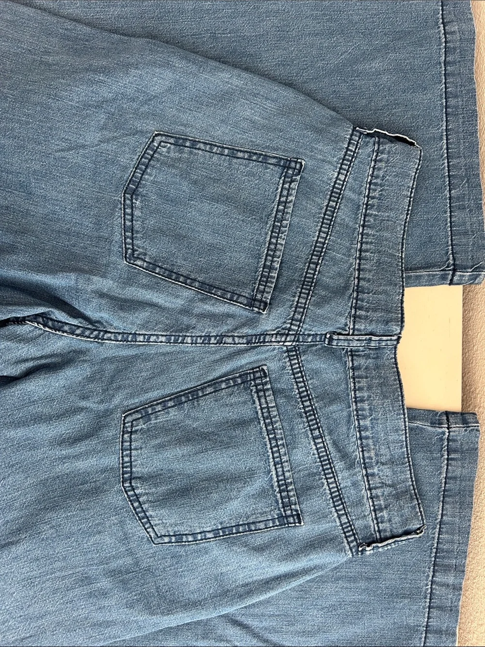 Old Navy Blue Denim Jogger Pants with Drawstring Waist